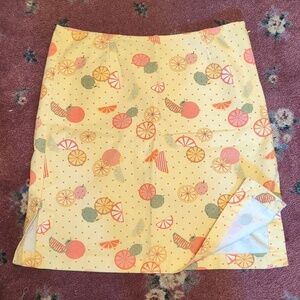 Christopher & Banks Fruit Printed Mini skirt